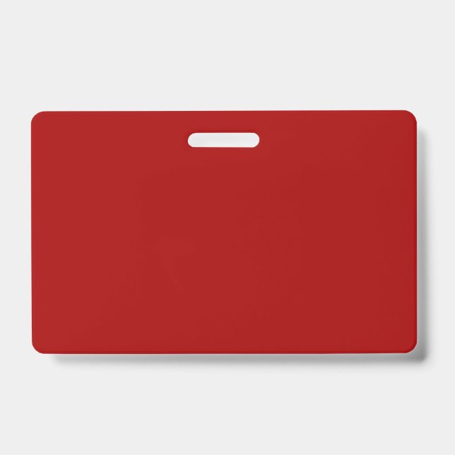 Dark Candy Apple Red Solid Colour Badge (Front)