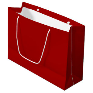 Dark Candy Apple Red Solid Colour Large Gift Bag