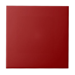 Dark Candy Apple Red Solid Colour Tile