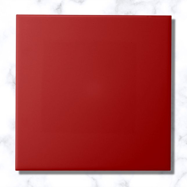 Dark Candy Apple Red Solid Colour Tile (Creator Uploaded)