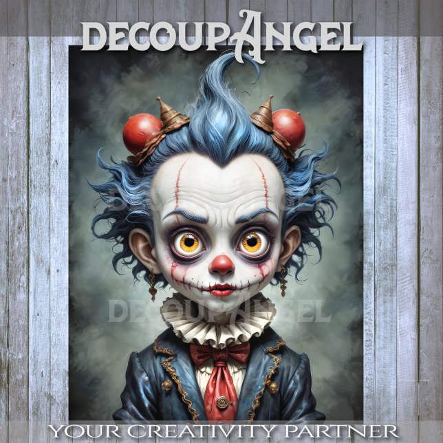 Dark Carnival Performer Decoupage Tissue Paper (Creator Uploaded)