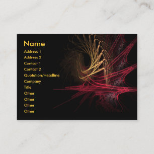 Dark : Carte de visite rouge et or