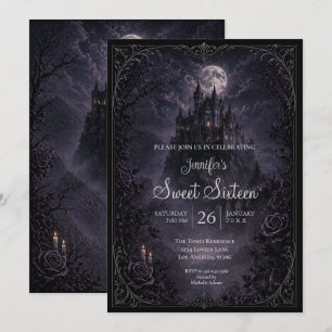 Dark Castle Gothic Sweet 16 Invitation