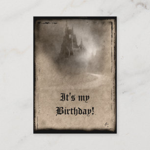 Dark Castle Gothique Invitations d'anniversaire