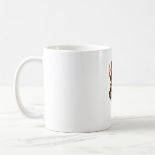 Dark Cat Coffee With Skull Mug Oversized T-Shirt
