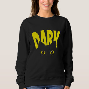 DARK Cat Eyes Sweatshirt gothique Chat noir Drip