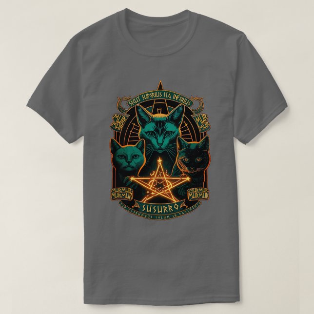 Dark Cat Seance T-Shirt (Design Front)