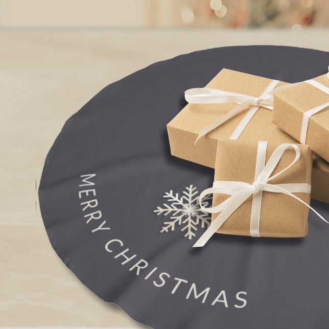 Dark Champagne Snowflake Tree Skirt (Creator Uploaded)