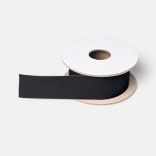 Dark Charcoal Black Currant Raisin Pop Of Colour Satin Ribbon