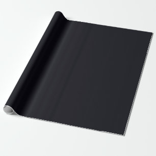 Dark Charcoal Black Currant Raisin Pop Of Colour Wrapping Paper