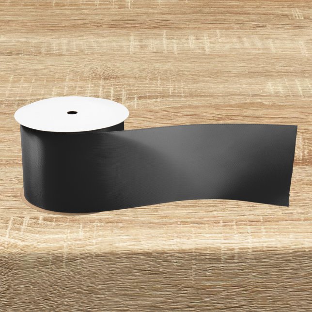 Dark Charcoal Solid Colour Satin Ribbon (Creator Uploaded)