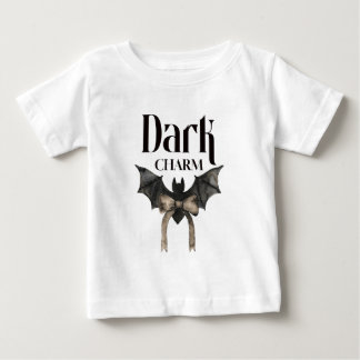 Dark Charm Gothic Bat Bow Baby T-Shirt