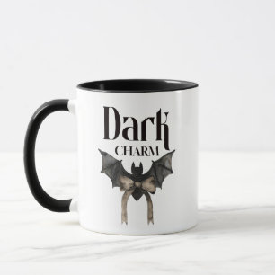 Dark Charm Gothic Bat Bow Mug