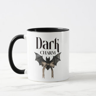 Dark Charm Gothic Bat Bow Mug