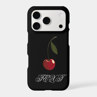 Dark Cherry Name iPhone Case | Add Your Name