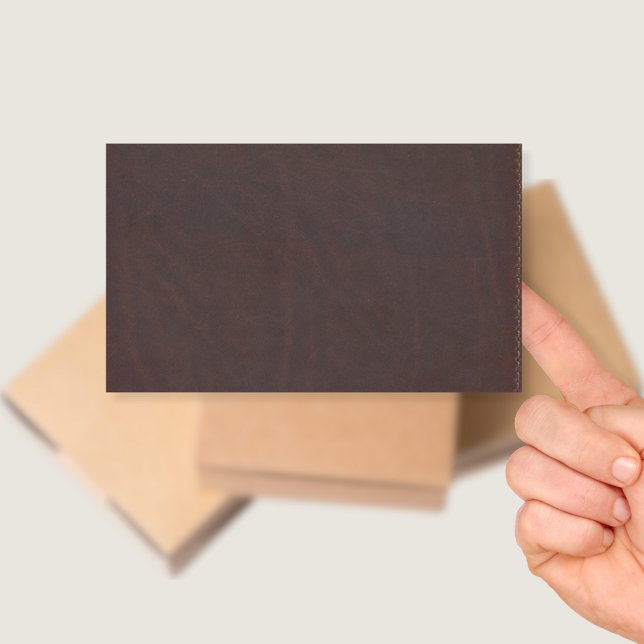 Dark Chestnut Brown Faux Leather Sticker (Creator Uploaded)