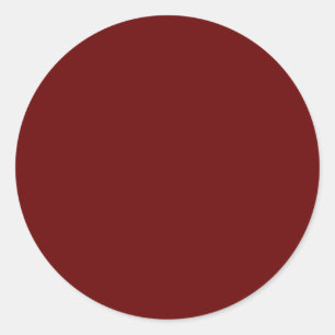 Dark Chestnut,Dark Mauve,Dull Purple, Classic Round Sticker