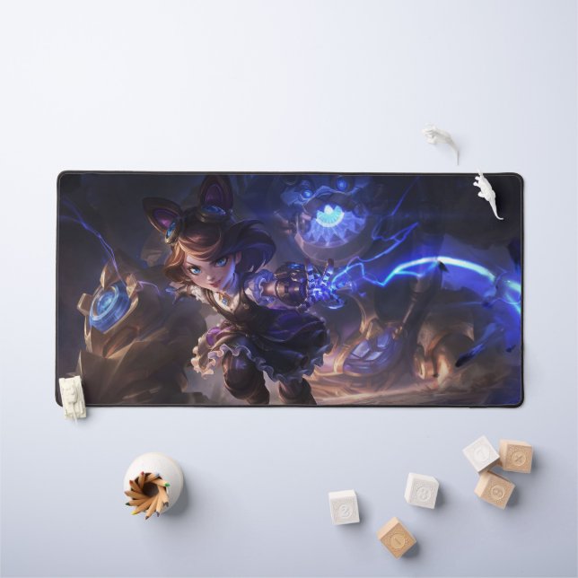 Dark Child Gaming Desk Mat | Customizable Deskmat (Kids Table)