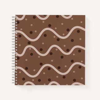 Dark Chocolate Drizzle & Sprinkles Pattern Journal