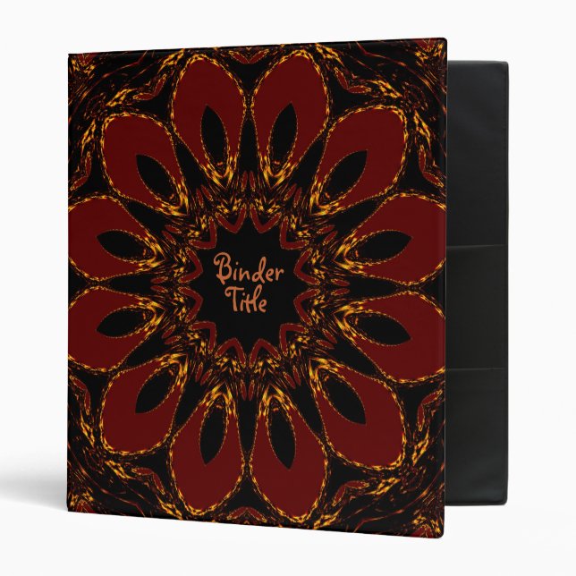 Dark Chocolate Gold Flower Album Binder (Front/Inside)