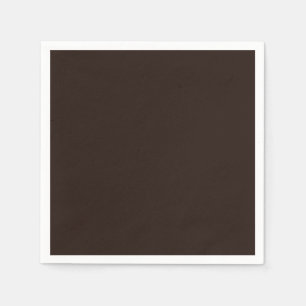 Dark Chocolate, Solid Brown, Dark Brown Napkin