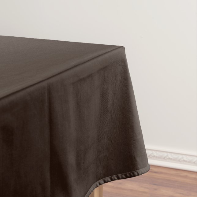 Dark Chocolate, Solid Brown, Dark Brown  Tablecloth (In Situ)