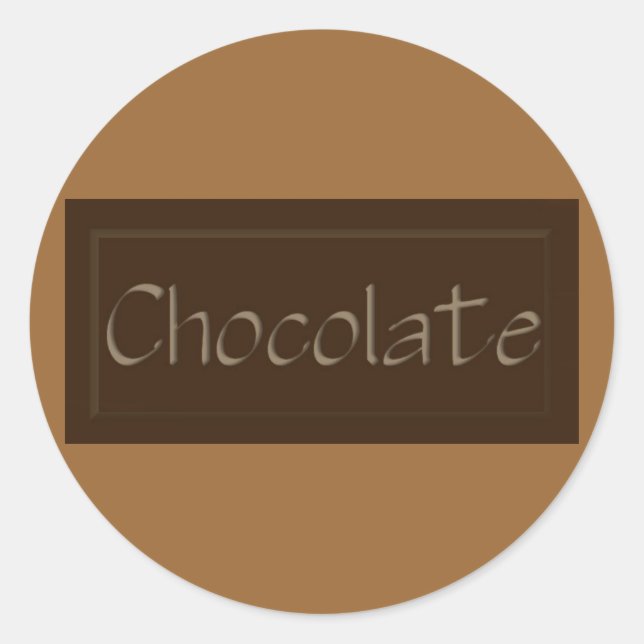 Dark Chocolate Sticker (Front)