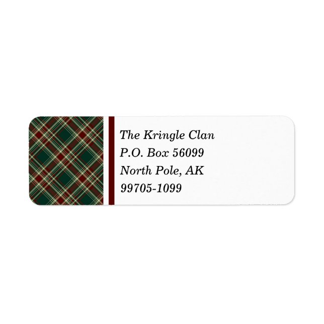 Dark Christmas Plaid (Front)
