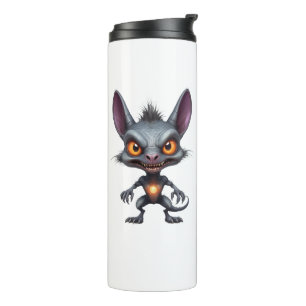 Dark Chupacabra Art Halloween Fantasy Creature Thermal Tumbler