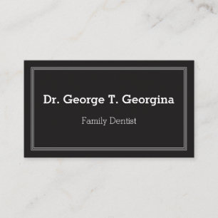 Dark, Clean, Professional Business Card