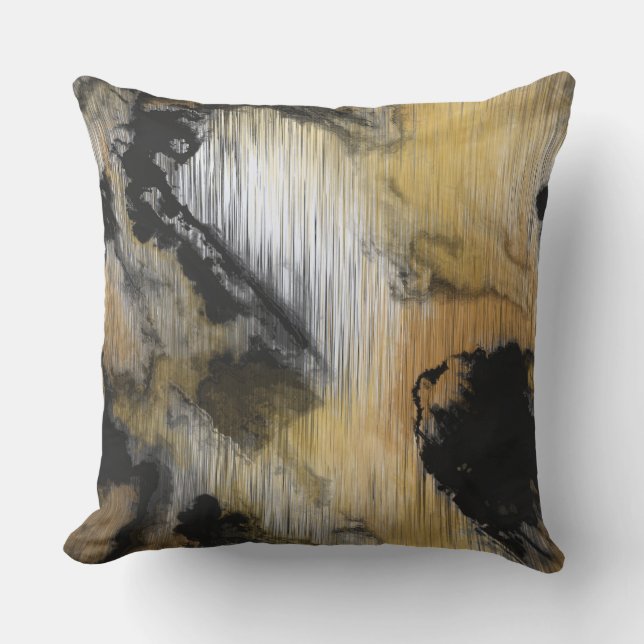 Dark Clouds and Rain Outdoor Pillow (Front)
