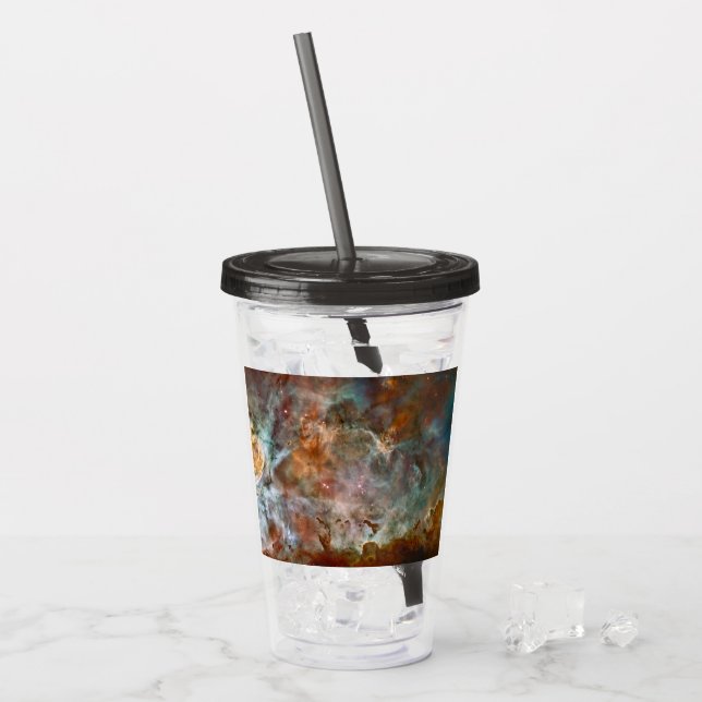 Dark Clouds of Carina Nebula Hubble Space Acrylic Tumbler (Front Ice)