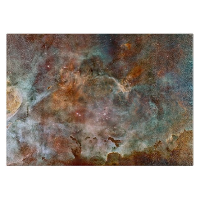 Dark Clouds of Carina Nebula Hubble Space Cutting Board (Front)