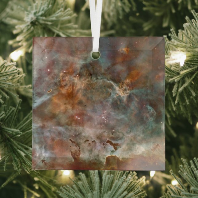 Dark Clouds of Carina Nebula Hubble Space Glass Ornament (Insitu)