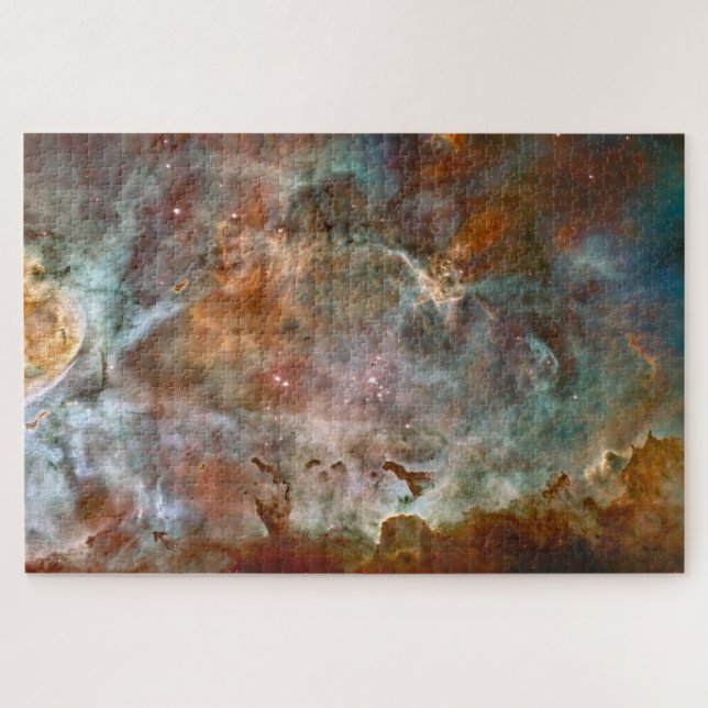 Dark Clouds of Carina Nebula Hubble Space Jigsaw Puzzle (Horizontal)
