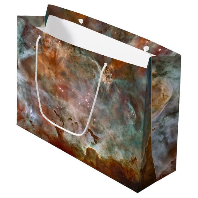 Dark Clouds of Carina Nebula Hubble Space Large Gift Bag (Front Angled)