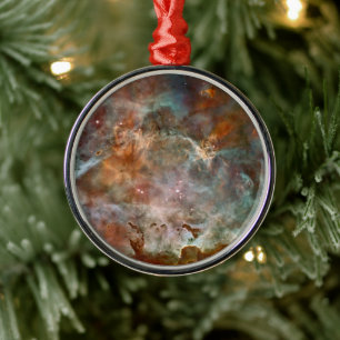 Dark Clouds of Carina Nebula Hubble Space Metal Ornament