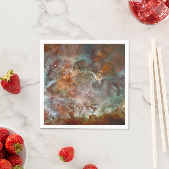 Dark Clouds of Carina Nebula Hubble Space Napkin (Insitu)