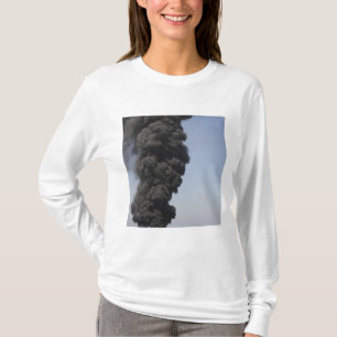 Dark clouds of smoke and fire emerge T-Shirt