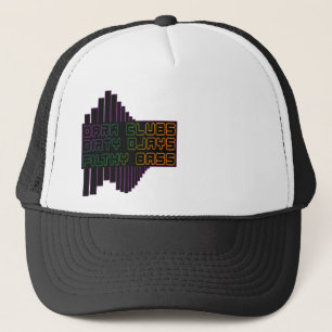 Dark Clubs Dirty Djays Filthy Bass CLUB DJ Trucker Hat