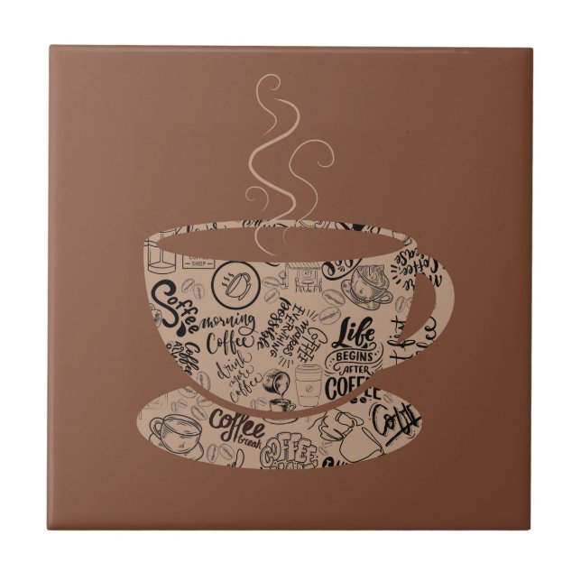 Dark Coffee Tile (Front)