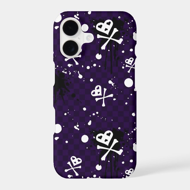 Dark Colour Emo Pattern With Paint (Back)