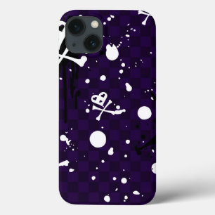 Dark Colour Emo Pattern With Paint iPhone 13 Case