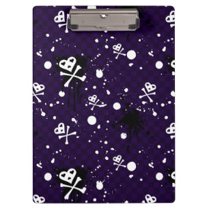 Dark Colour Emo Pattern With Paint Clipboard
