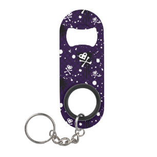 Dark Colour Emo Pattern With Paint Mini Bottle Opener