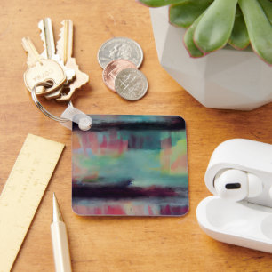 Dark colourful abstract blend  keychain