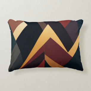 Dark Colours Abstract And Contemporary Design Accent Pillow