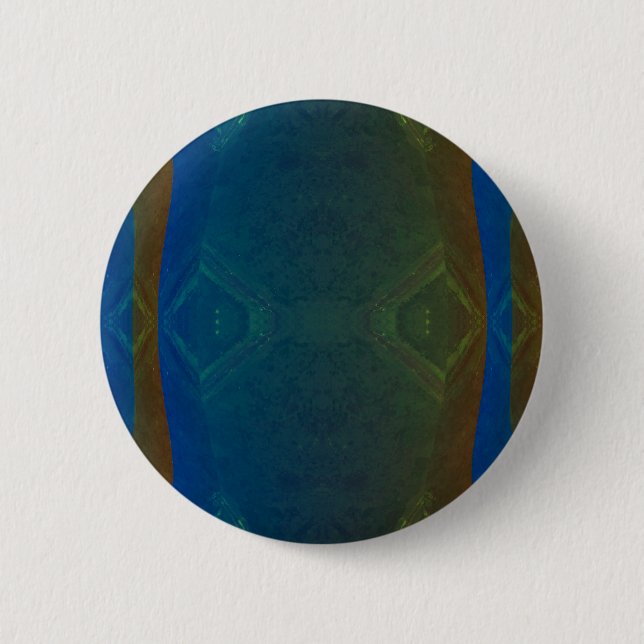 Dark Colours Abstract Crystalline Button (Front)