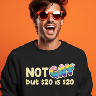 Dark Comedy Cash Tee – Sardonic Rainbow Statement