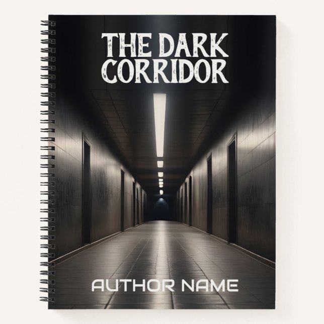 Dark Corridor Book Cover Inspiration Notebook (Front)